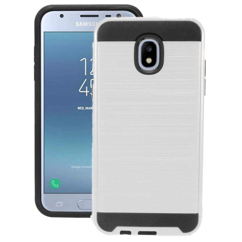 ''Galaxy J3 (2018), Achieve, Star, Galaxy Express Prime Armor Hybrid Case (Silver)''''''''''